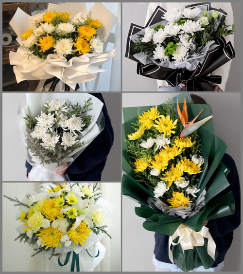 山东烟台栖霞市臧家庄镇白事花束代送